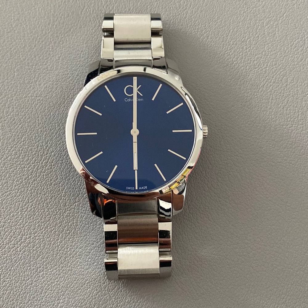 Silver Calvin Klein watch